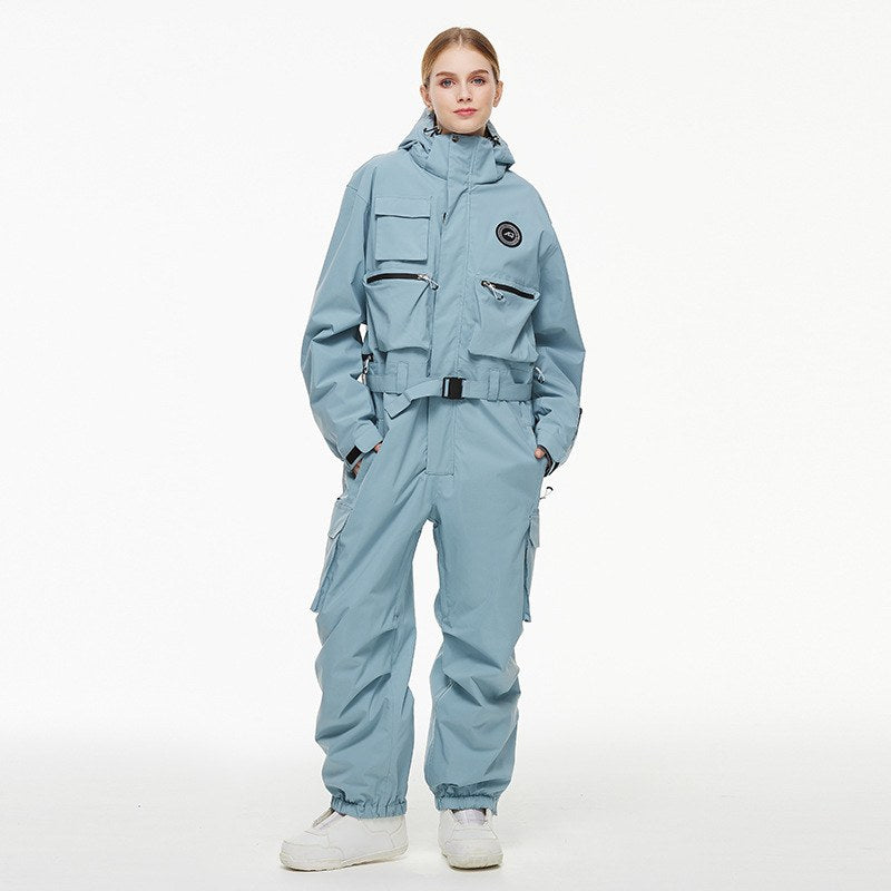 Combinaison de ski homme gris bleu (photo 4)