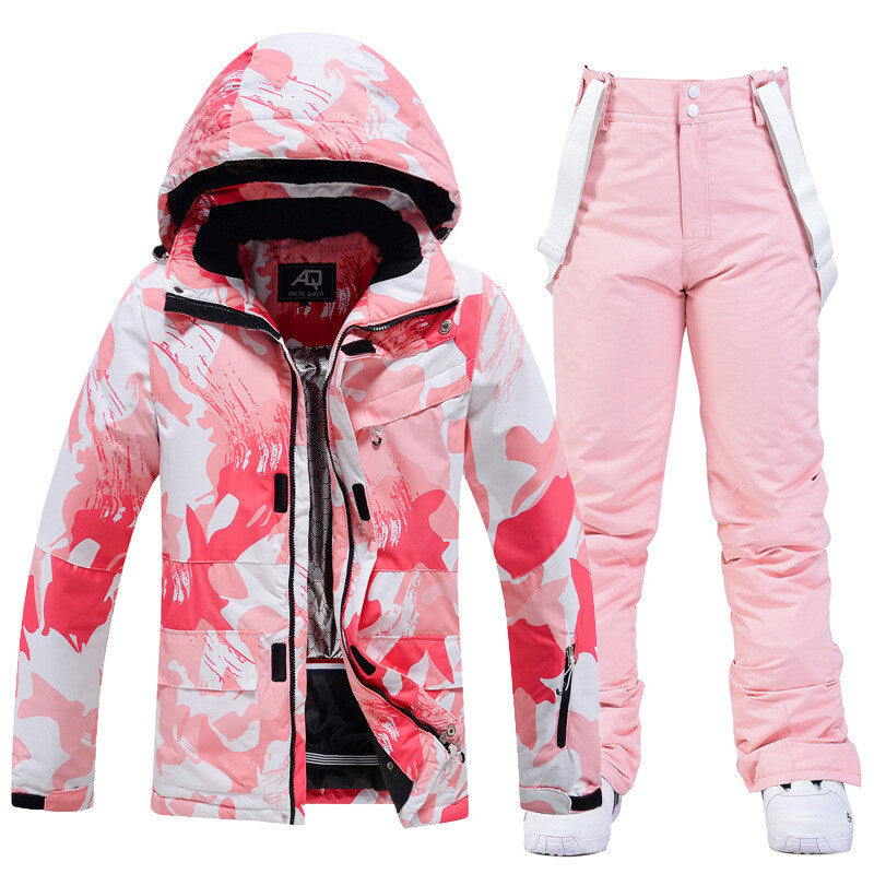 Ensemble de ski femme camouflage rose (photo 2)