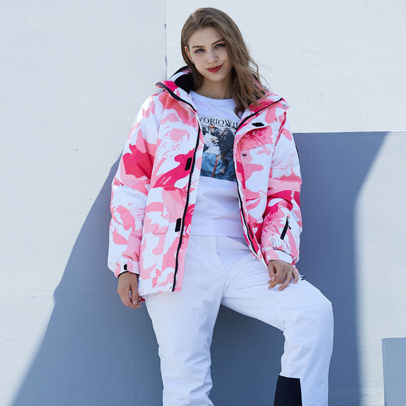 Ensemble de ski femme camouflage rose (photo 4)