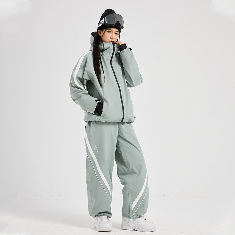 Ensemble de ski femme dégradé gris (photo 2)
