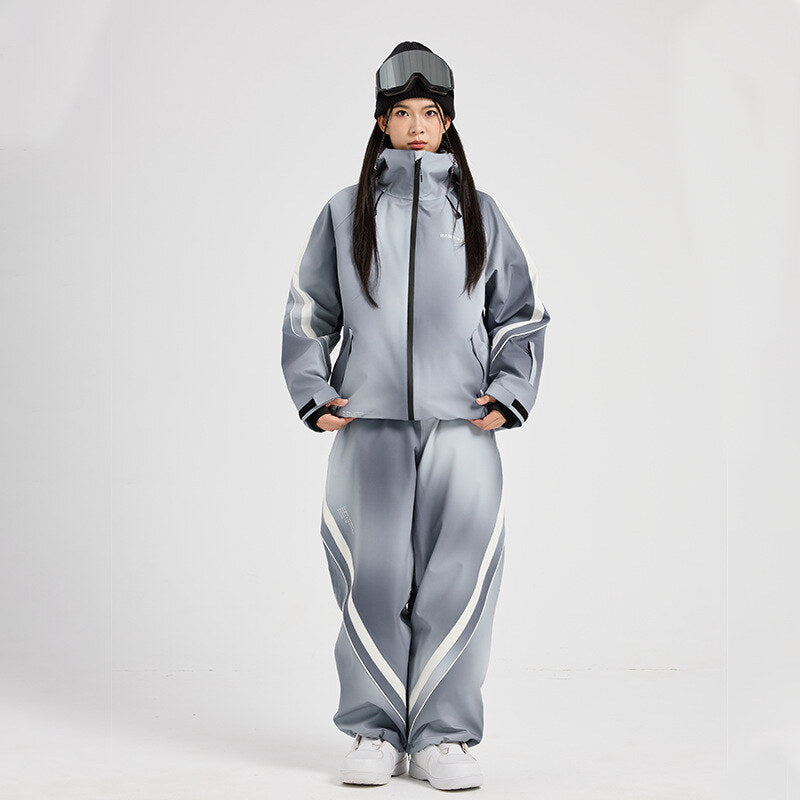 Ensemble de ski femme dégradé gris (photo 3)