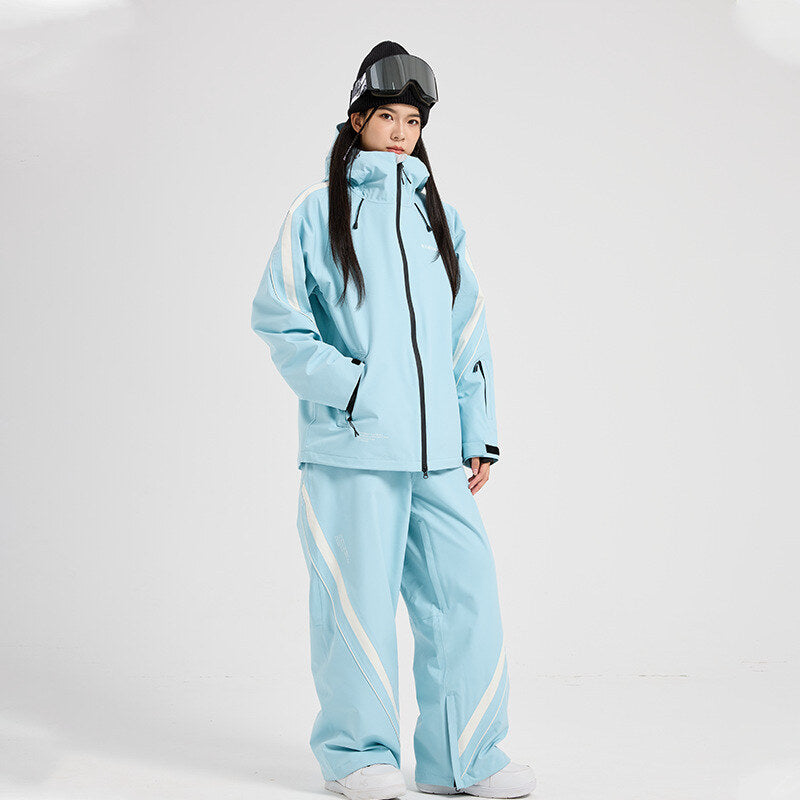 Ensemble de ski femme dégradé gris (photo 4)