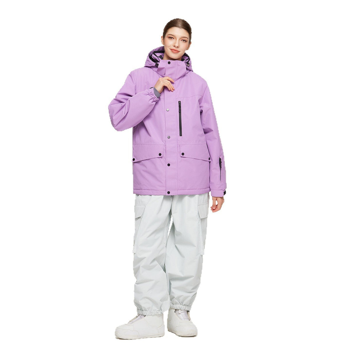 Ensemble de ski femme lilas coupe large (photo 2)