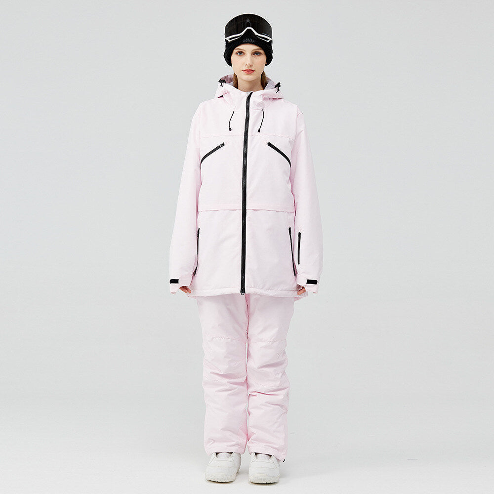 Ensemble de ski femme rose pâle (photo 1)