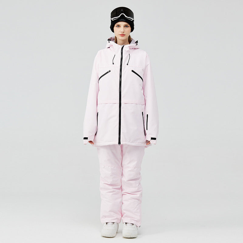 Ensemble de ski femme rose pâle (photo 1)