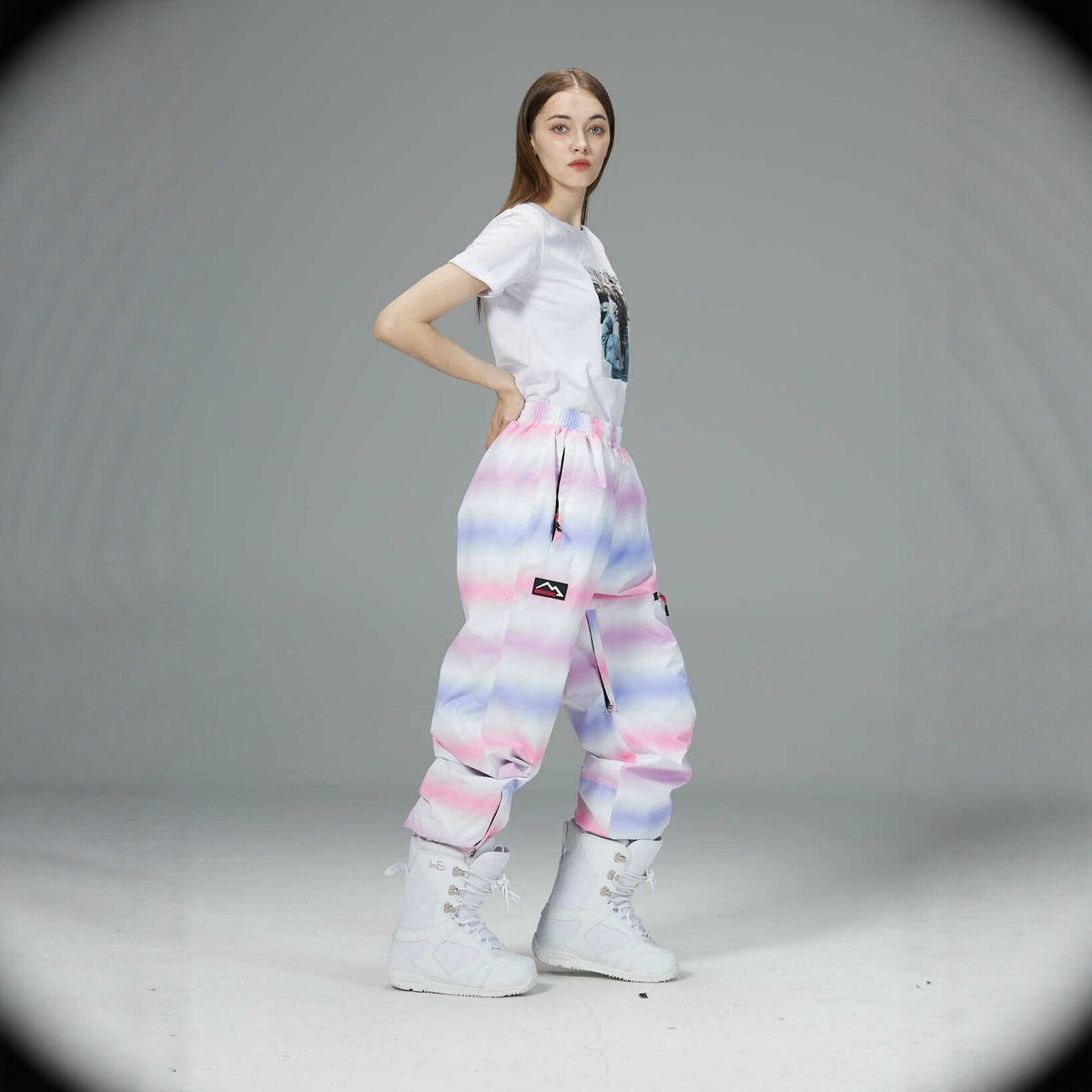 Ensemble de ski femme tie-dye pastel (photo 4)