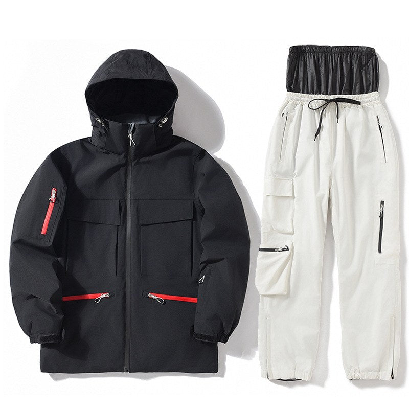 Ensemble de ski homme noir et blanc (photo 1)