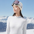 Ensemble thermique de ski femme blanc (photo 1)