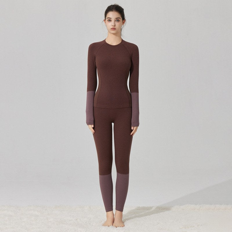 Ensemble thermique de ski femme chocolat (photo 2)