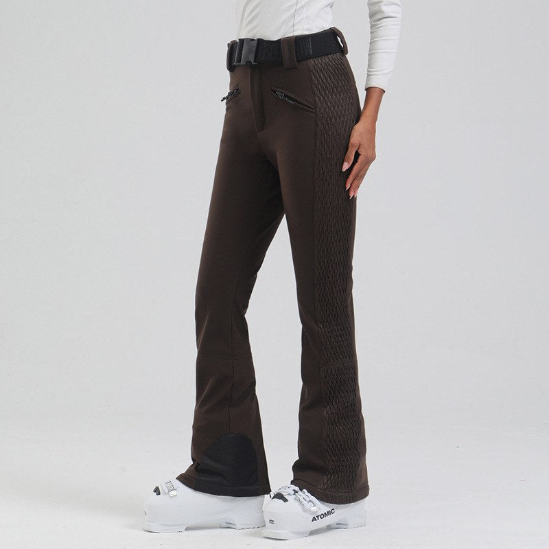 Pantalon de ski femme évasé noir (photo 3)