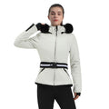 Veste de ski femme ajustée blanche (photo 1)