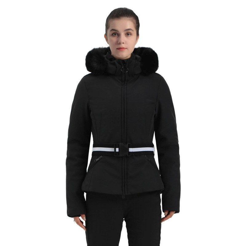 Veste de ski femme ajustée blanche (photo 2)