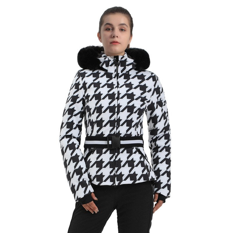 Veste de ski femme ajustée blanche (photo 3)
