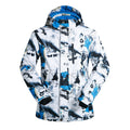 Veste de ski homme imprimée bleue (photo 1)