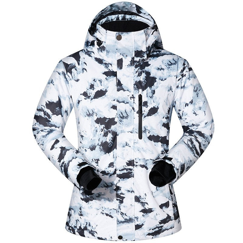 Veste de ski homme imprimée bleue (photo 2)